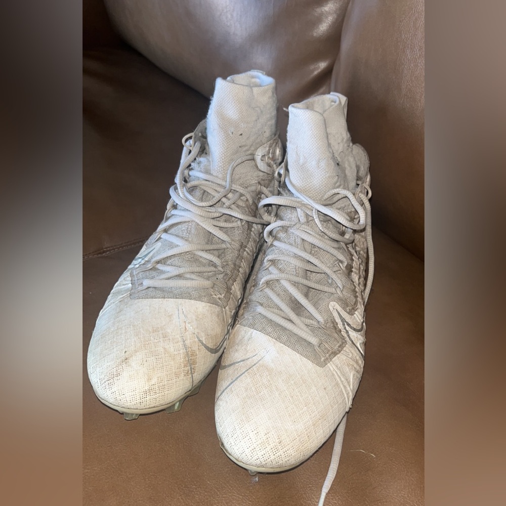 White Nike Lacrosse/Football Cleats